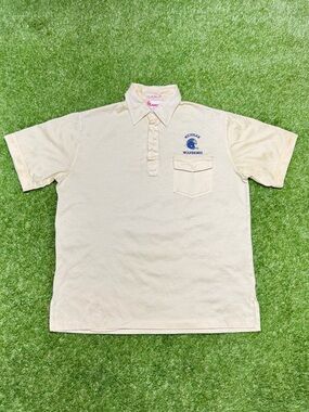 Vintage 70s Michigan Wolverines UofM Lancer Polo Shirt Men’s Large Yellow